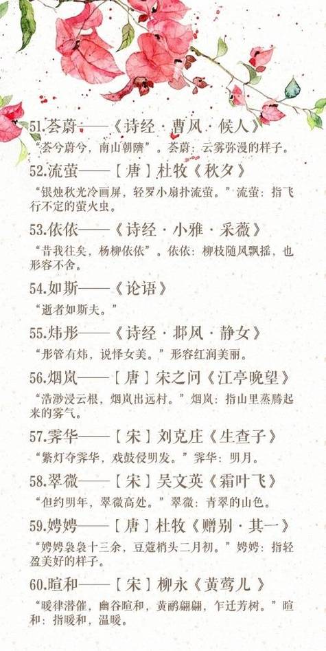 取诗歌名字