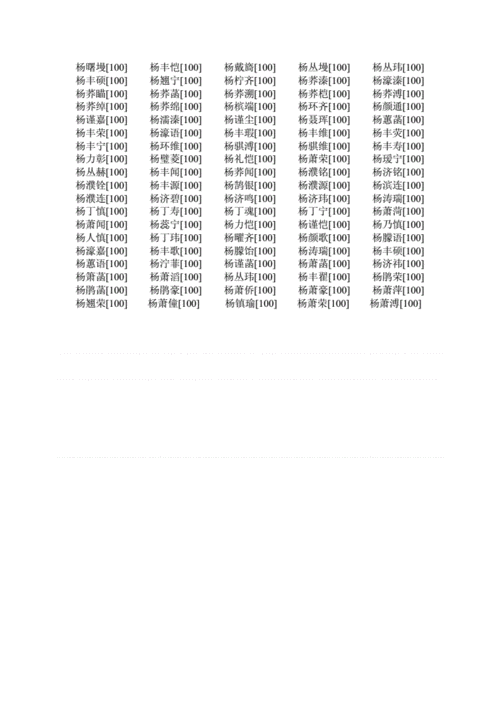 个体名称起名大全